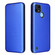 OPPO Realme C21Y Carbon Fiber Texture Horizontal Flip TPU + PC + PU Leather Case with Card Slot - Blue