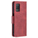 OPPO Realme 8 5G/Realme V13 5G Retro Lambskin Texture Pure Color Horizontal Flip PU Leather Case with Holder & Card Slots & Wallet & Lanyard - Red