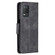OPPO Realme 8 5G/Realme V13 5G Retro Lambskin Texture Pure Color Horizontal Flip PU Leather Case with Holder & Card Slots & Wallet & Lanyard - Black