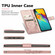 OPPO A16 Four-leaf Clasp Embossed Buckle Leather Phone Case - Purple