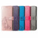 OPPO A16 Four-leaf Clasp Embossed Buckle Leather Phone Case - Purple