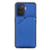 OPPO A94 Skin Feel PU + TPU + PC Back Cover Shockproof Case with Card Slots & Holder & Photo Frame - Blue