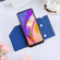 OPPO A94 Skin Feel PU + TPU + PC Back Cover Shockproof Case with Card Slots & Holder & Photo Frame - Blue