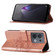 OPPO Reno8 Embossed Butterfly Flip Leather Phone Case - Rose Gold