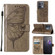 OPPO Reno8 Embossed Butterfly Flip Leather Phone Case - Grey