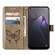 OPPO Reno8 Embossed Butterfly Flip Leather Phone Case - Grey
