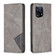 OPPO Find X5 Prismatic Invisible Magnetic Leather Phone Case - Grey