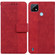OPPO Realme C21 Geometric Embossed Leather Phone Case - Red