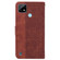 OPPO Realme C21 Geometric Embossed Leather Phone Case - Brown
