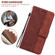 OPPO Realme C21 Geometric Embossed Leather Phone Case - Brown