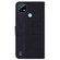 OPPO Realme C21 Geometric Embossed Leather Phone Case - Black