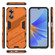 OPPO A17 4G Global Punk Armor 2 in 1 PC + TPU Shockproof Phone Case with Holder - Orange