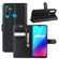 OPPO Realme C3  - 3 Cameras Litchi Texture Horizontal Flip Protective Case with Holder & Card Slots & Wallet - Black
