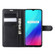 OPPO Realme C3  - 3 Cameras Litchi Texture Horizontal Flip Protective Case with Holder & Card Slots & Wallet - Black