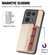 OPPO Reno 8 Pro Carbon Fiber Magnetic Card Bag Phone Case - Brown