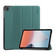OPPO Pad Air ENKAY Tri-fold Custer Texture Leather Smart Tablet Case - Dark Green
