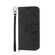 OPPO A78 5G Global/A58x Global/A1x 5G Skin-feel Flowers Embossed Wallet Leather Phone Case - Black