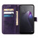 OPPO Reno8 Embossed Butterfly Flip Leather Phone Case - Dark Purple