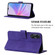 OPPO A78 / A58 Crossbody 3D Embossed Flip Leather Phone Case - Purple