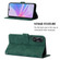 OPPO A78 / A58 Crossbody 3D Embossed Flip Leather Phone Case - Dark Green