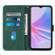 OPPO A78 / A58 Crossbody 3D Embossed Flip Leather Phone Case - Dark Green
