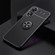 OPPO A58 5G Metal Ring Holder 360 Degree Rotating TPU Case - Black+Black