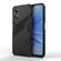 OPPO A17 4G Global Punk Armor 2 in 1 PC + TPU Shockproof Phone Case with Holder - Black