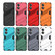 OPPO A17 4G Global Punk Armor 2 in 1 PC + TPU Shockproof Phone Case with Holder - Black