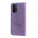 OPPO A93 5G / A74 5G / A54 5G 7-petal Flowers Embossing Pattern Horizontal Flip PU Leather Case with Holder & Card Slots & Wallet & Photo Frame - Light Purple