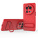 OPPO Find X6 Pro 5G Wavy Texture TPU Phone Case with Lens Film - Red