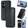 OPPO Reno10 Global / 10 Pro Global Cubic Grid Pressed Magnetic Leather Phone Case - Black