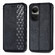 OPPO Reno10 Global / 10 Pro Global Cubic Grid Pressed Magnetic Leather Phone Case - Black
