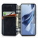 OPPO Reno10 Global / 10 Pro Global Cubic Grid Pressed Magnetic Leather Phone Case - Black