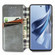 OPPO Reno10 Global / 10 Pro Global Cubic Grid Pressed Magnetic Leather Phone Case - Grey