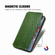 OPPO Reno10 Global / 10 Pro Global Cubic Grid Pressed Magnetic Leather Phone Case - Green