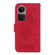 OPPO Reno10 5G Global/Reno10 Pro Global Butterfly Rose Embossed Leather Phone Case - Red