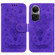 OPPO Reno10 5G Global/Reno10 Pro Global Butterfly Rose Embossed Leather Phone Case - Purple