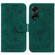 OPPO A98 5G / F23 5G India Butterfly Rose Embossed Leather Phone Case - Green