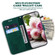 OPPO A98 5G / F23 5G India Butterfly Rose Embossed Leather Phone Case - Green