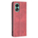 OPPO A78 4G Prismatic Invisible Magnetic Leather Phone Case - Red OPPO A78 4G Prismatic Invisible Magnetic Leather Phone Case - Red