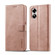 OPPO A17 LC.IMEEKE Calf Texture Leather Phone Case - Rose Gold