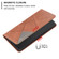 OPPO A78 5G Prismatic Invisible Magnetic Leather Phone Case - Brown
