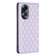 OPPO A58 4G / A98 5G Diamond Lattice Magnetic Leather Flip Phone Case - Purple