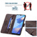 OPPO A16/ A16s/ A54s/ A55 5G/ A53s 5G Magnetic Clasp RFID Blocking Anti-Theft Leather Case with Holder & Card Slots & Wallet - Brown