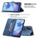 OPPO A16/ A16s/ A54s/ A55 5G/ A53s 5G Magnetic Clasp RFID Blocking Anti-Theft Leather Case with Holder & Card Slots & Wallet - Blue