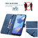 OPPO A16/ A16s/ A54s/ A55 5G/ A53s 5G Magnetic Clasp RFID Blocking Anti-Theft Leather Case with Holder & Card Slots & Wallet - Blue