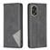 OPPO A38 4G Prismatic Invisible Magnetic Leather Phone Case - Black