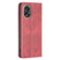 OPPO A38 4G Prismatic Invisible Magnetic Leather Phone Case - Red