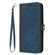 OPPO A58 4G Side Buckle Double Fold Hand Strap Leather Phone Case - Royal Blue