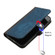 OPPO A58 4G Side Buckle Double Fold Hand Strap Leather Phone Case - Royal Blue
